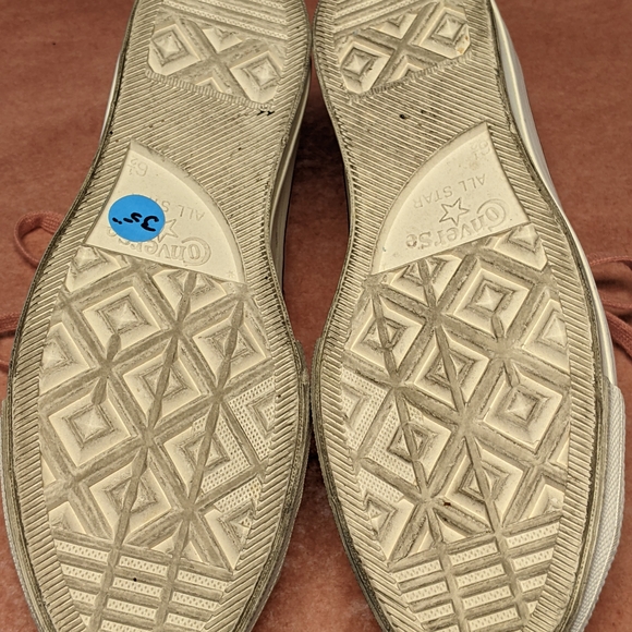 Converse Women's Peach Canvas Sneakers - Picture 2 of 7